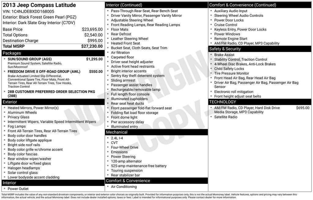2013 Jeep Compass Latitude