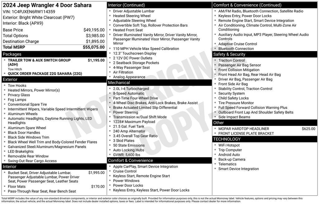 2024 Jeep Wrangler Sahara