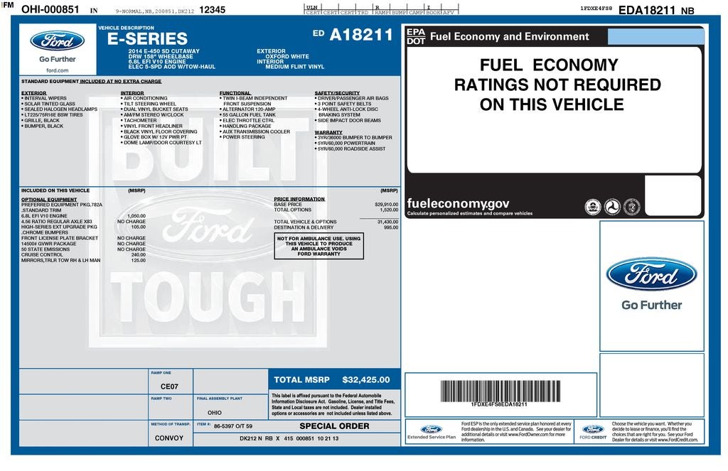 2014 Ford E-450SD Base DRW