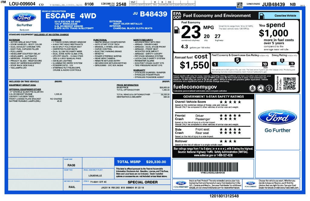 2018 Ford Escape SE