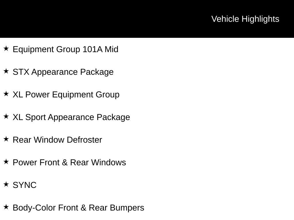 2019 Ford F-150 XL STX Sport