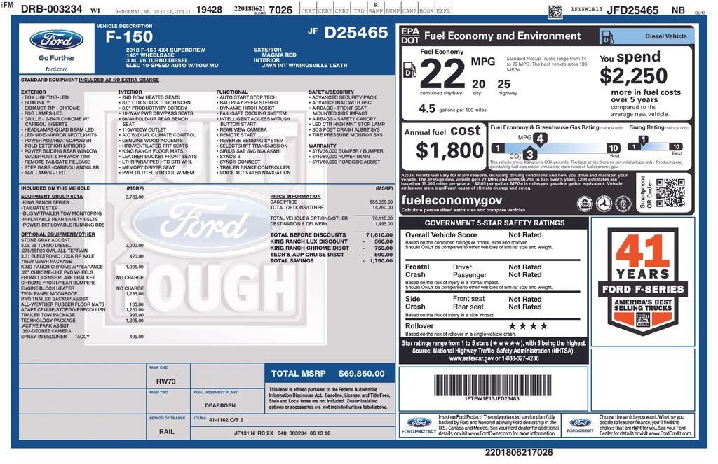 2018 Ford F-150 King Ranch