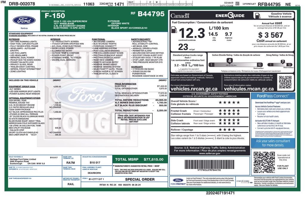 2024 Ford F-150 XLT 302A Sport