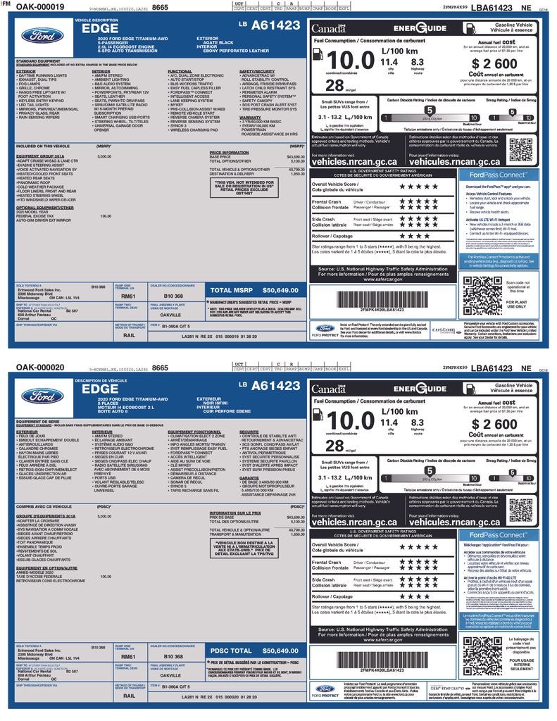 2020 Ford Edge Titanium
