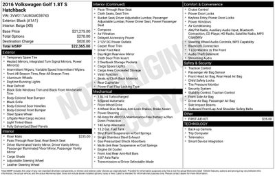 2016 Volkswagen Golf TSI S 4-Door