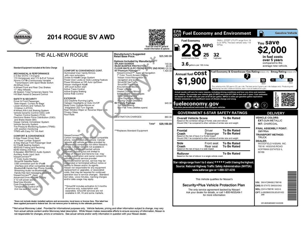 2014 Nissan Rogue SV