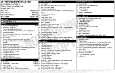 2018 Hyundai Elantra SEL