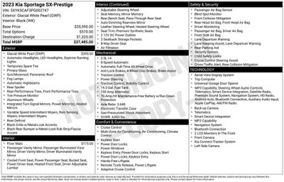 2023 Kia Sportage SX-Prestige