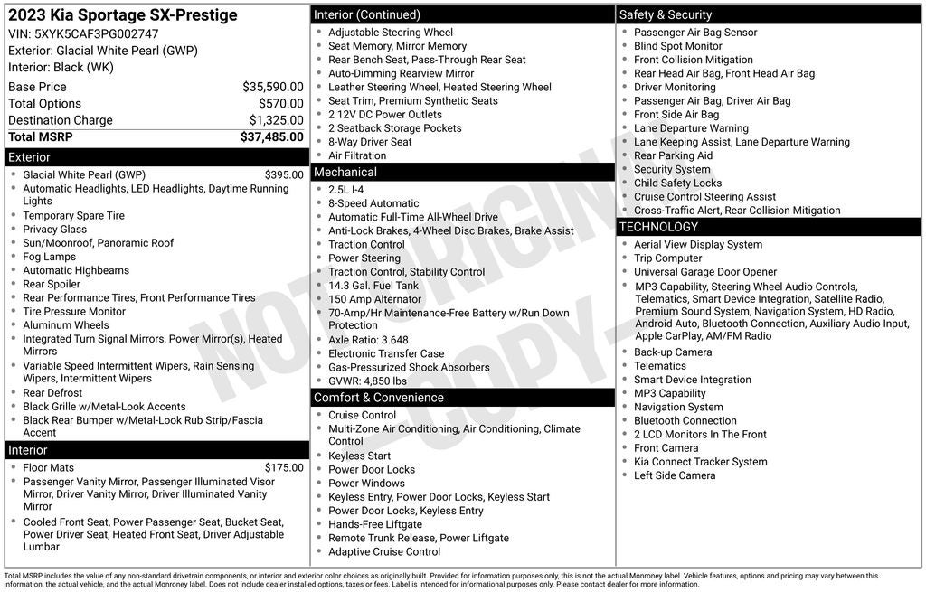 2023 Kia Sportage SX-Prestige