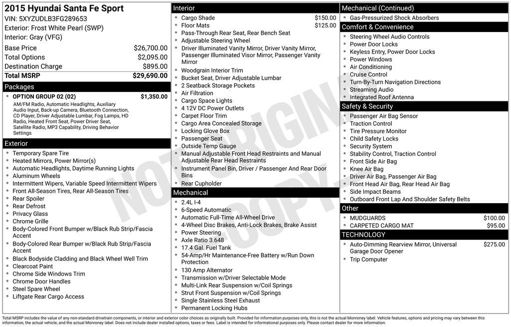 2015 Hyundai Santa Fe Sport 2.4